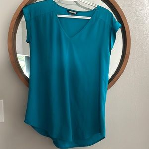 Turquoise silk Express Top (bundle 3 for $20)